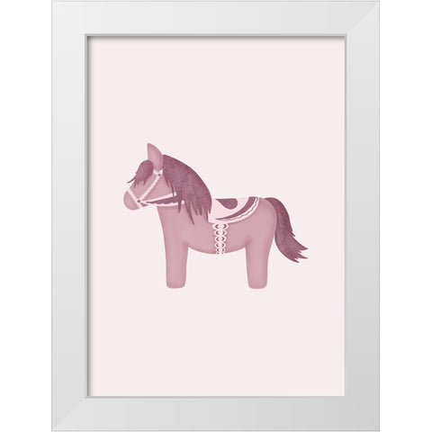 Dalaponny White Modern Wood Framed Art Print by Eleonora, Aminah