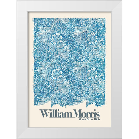 Marigold White Modern Wood Framed Art Print by Pictufy