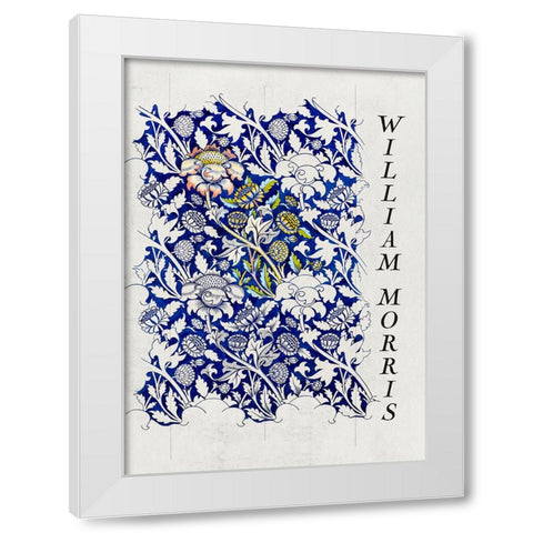 Wey White Modern Wood Framed Art Print by Pictufy