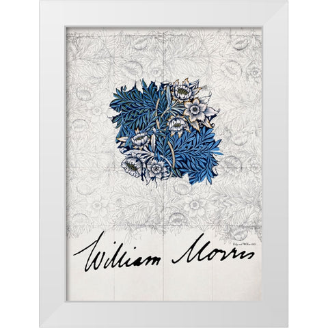 Tulip and Willow White Modern Wood Framed Art Print by Pictufy