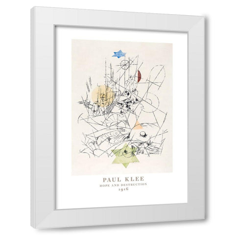 Hope and Destruction 1916 White Modern Wood Framed Art Print by Pictufy