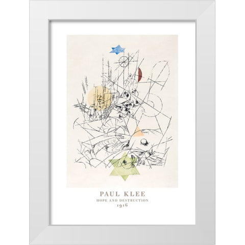 Hope and Destruction 1916 White Modern Wood Framed Art Print by Pictufy