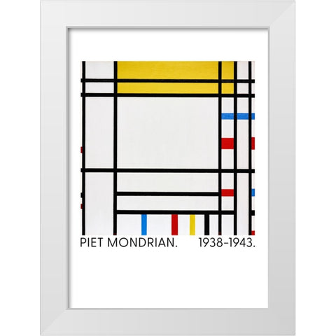 Place de la Concorde White Modern Wood Framed Art Print by Pictufy