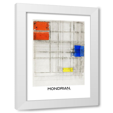 Study for a Composition White Modern Wood Framed Art Print by Pictufy