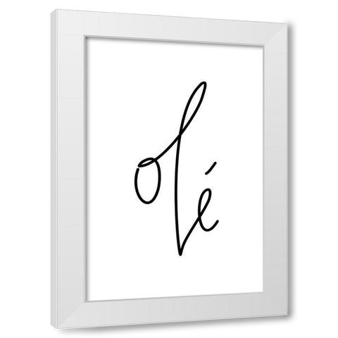 OlAc spanish hurrah! White Modern Wood Framed Art Print by Laiz Blursbyai, Rosana