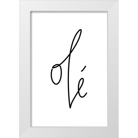 OlAc spanish hurrah! White Modern Wood Framed Art Print by Laiz Blursbyai, Rosana