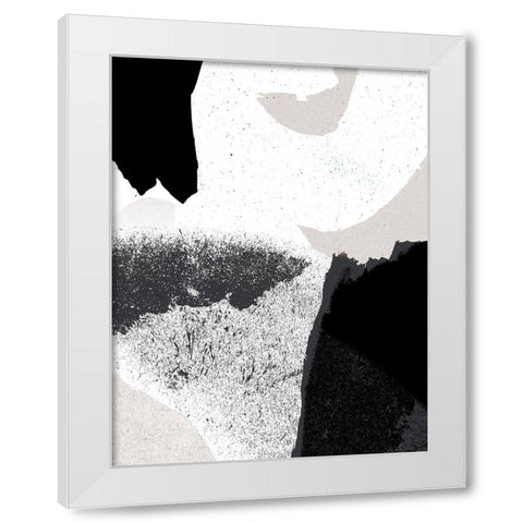 Black and White White Modern Wood Framed Art Print by Demir, Aylin