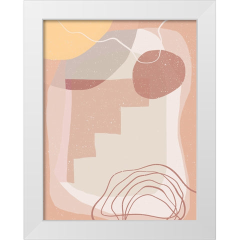 Stairway to Heaven White Modern Wood Framed Art Print by Demir, Aylin