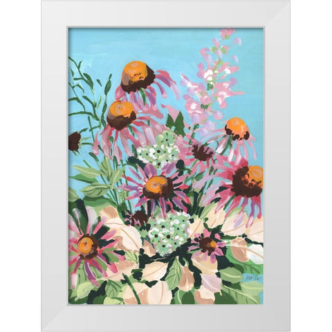 Echinacea Purpurea White Modern Wood Framed Art Print by Zwara, Ania