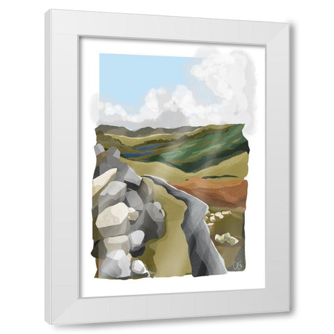 Diamond Hill-Ireland-Connemara Art Print White Modern Wood Framed Art Print by Trudgett, Charlotte