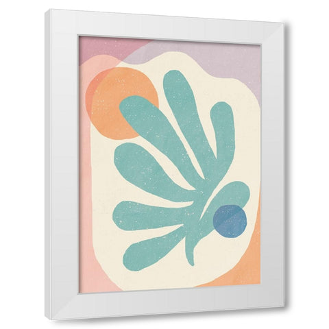 Sun a Moon White Modern Wood Framed Art Print by Demir, Aylin