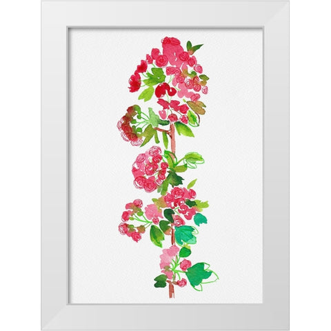 Crataegus laevigata Pauls Scarlet White Modern Wood Framed Art Print by Kata Botanical