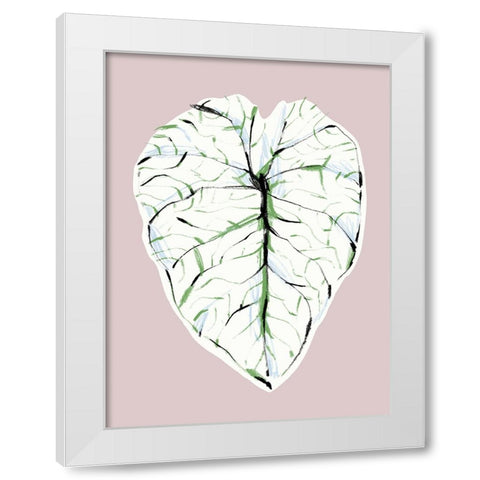 Alocasia Melo Light White Modern Wood Framed Art Print by Gulina, Francesco
