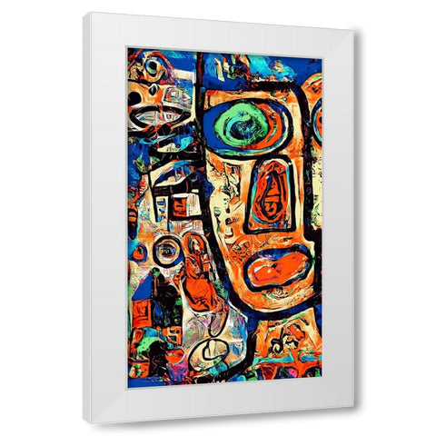 Blick vint White Modern Wood Framed Art Print by Baco, Velibor