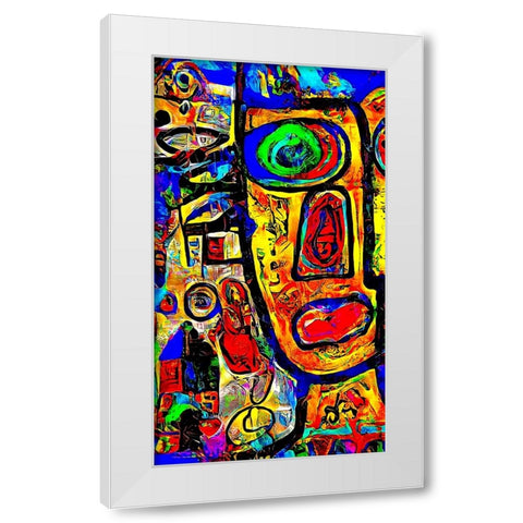 Blick White Modern Wood Framed Art Print by Baco, Velibor