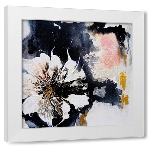Dalie White Modern Wood Framed Art Print by Wattre, Francoise