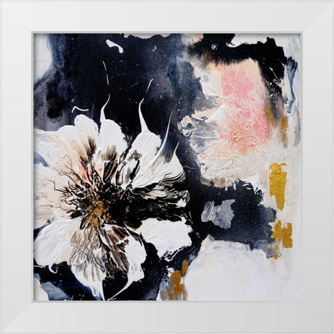 Dalie White Modern Wood Framed Art Print by Wattre, Francoise