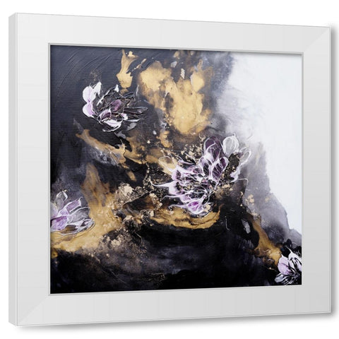 Dancing into the Sunset White Modern Wood Framed Art Print by Wattre, Francoise