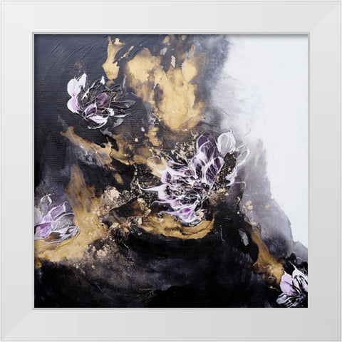 Dancing into the Sunset White Modern Wood Framed Art Print by Wattre, Francoise