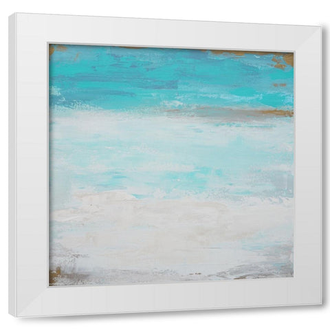 Smooth Sea 2 White Modern Wood Framed Art Print by Wattre, Francoise