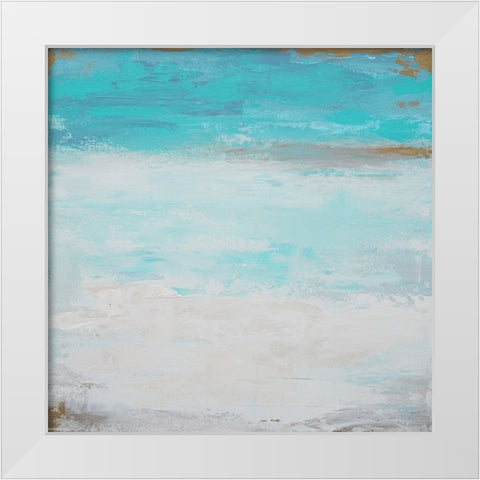 Smooth Sea 2 White Modern Wood Framed Art Print by Wattre, Francoise