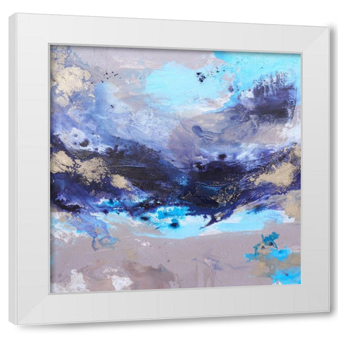 Ocean Breeze 1 White Modern Wood Framed Art Print by Wattre, Francoise