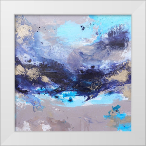 Ocean Breeze 1 White Modern Wood Framed Art Print by Wattre, Francoise