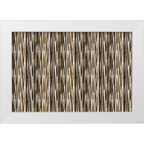 Earthy Pattern White Modern Wood Framed Art Print by Treechild
