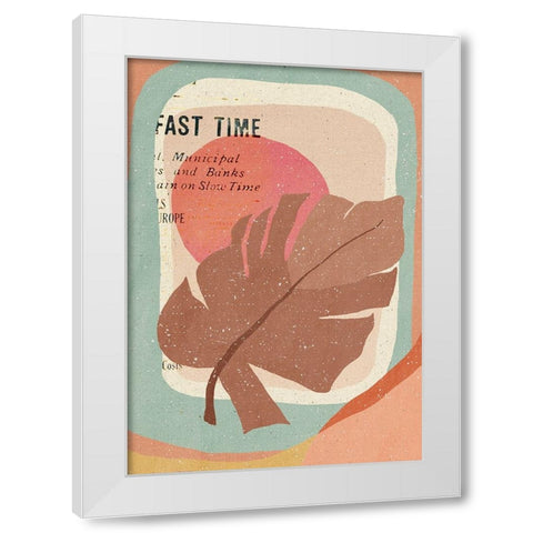 Fall Begins White Modern Wood Framed Art Print by Demir, Aylin