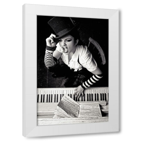 Alice White Modern Wood Framed Art Print by Platonova, Helena