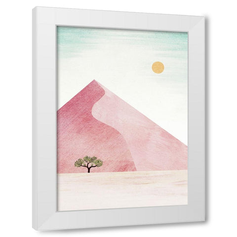 Sossuvlei White Modern Wood Framed Art Print by longwayhome