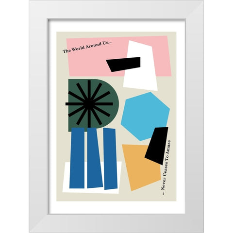 The World Around Us Grey White Modern Wood Framed Art Print by Collett, Frances