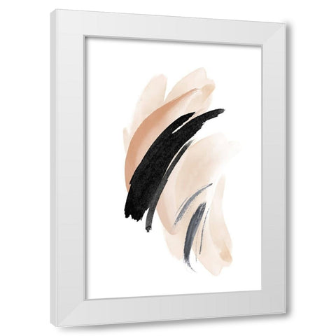 Simple Beige-2 White Modern Wood Framed Art Print by Moss, Sally Ann