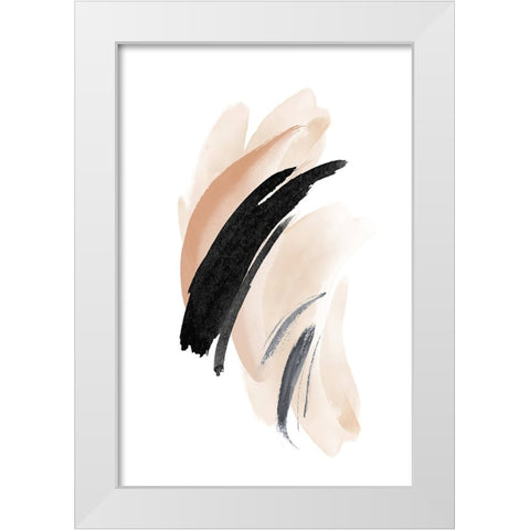 Simple Beige-2 White Modern Wood Framed Art Print by Moss, Sally Ann