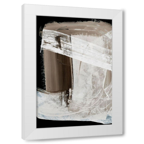 Mind White Modern Wood Framed Art Print by Hobday, Dan