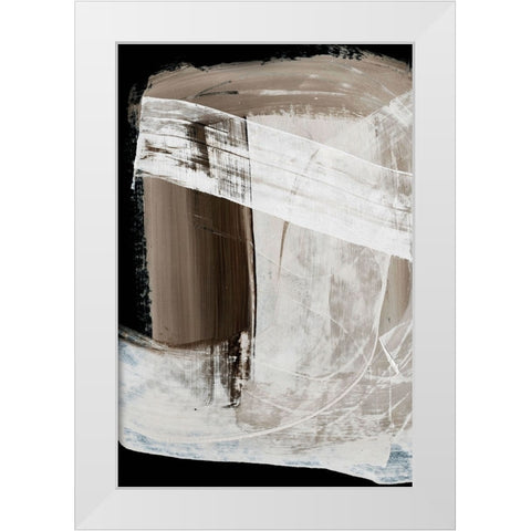 Mind White Modern Wood Framed Art Print by Hobday, Dan