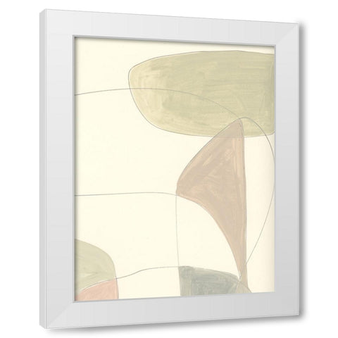 Around White Modern Wood Framed Art Print by Hobday, Dan