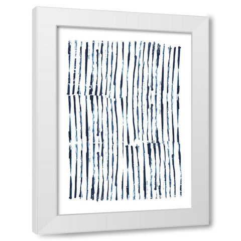 Minimal Marks White Modern Wood Framed Art Print by Hobday, Dan