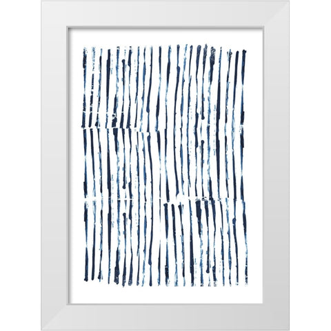 Minimal Marks White Modern Wood Framed Art Print by Hobday, Dan