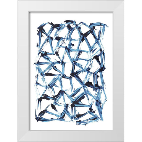 Minimal Shapes White Modern Wood Framed Art Print by Hobday, Dan