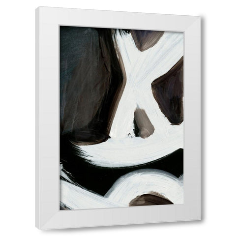 Connected No2 White Modern Wood Framed Art Print by Hobday, Dan