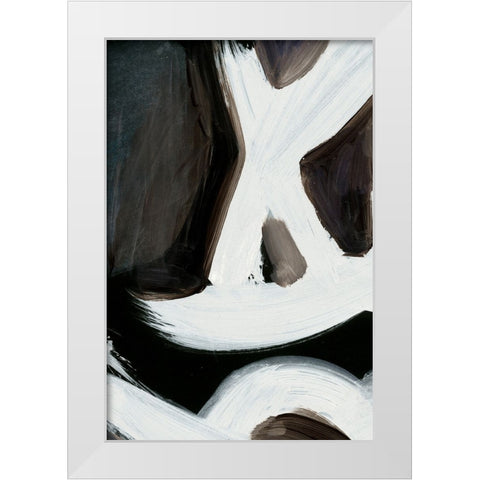 Connected No2 White Modern Wood Framed Art Print by Hobday, Dan