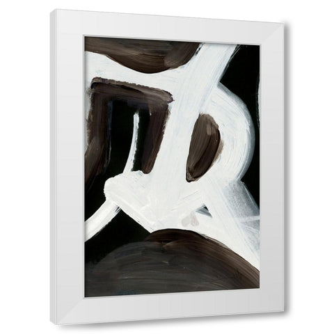 Connected White Modern Wood Framed Art Print by Hobday, Dan