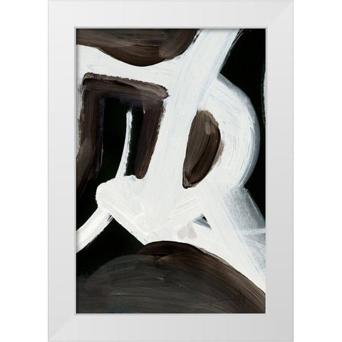 Connected White Modern Wood Framed Art Print by Hobday, Dan