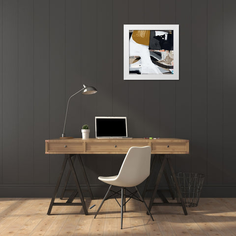 Trading White Modern Wood Framed Art Print by Hobday, Dan