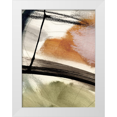 Light No2 White Modern Wood Framed Art Print by Hobday, Dan