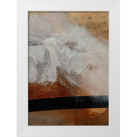 Layers White Modern Wood Framed Art Print by Hobday, Dan