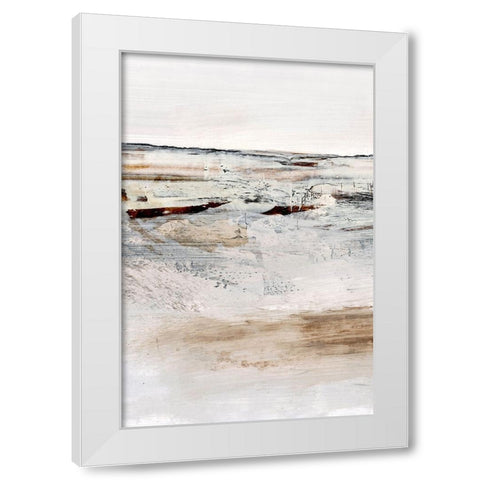 August White Modern Wood Framed Art Print by Hobday, Dan