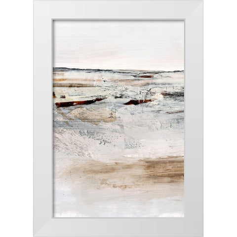 August White Modern Wood Framed Art Print by Hobday, Dan