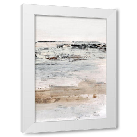 August No2 White Modern Wood Framed Art Print by Hobday, Dan